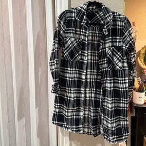 Banana Republic Monochrome Checkered Top